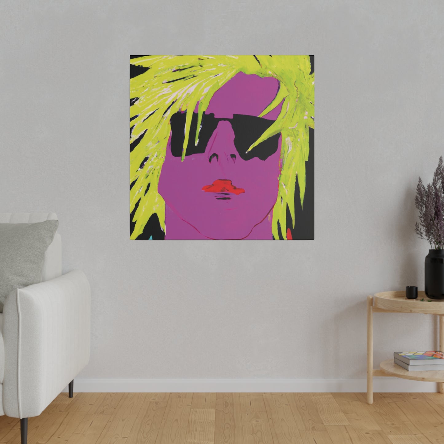 3271U - Rockstar Painting Print | Face | Abstract | Poster | Home Decor | Wall Art | Music Art | Canvas