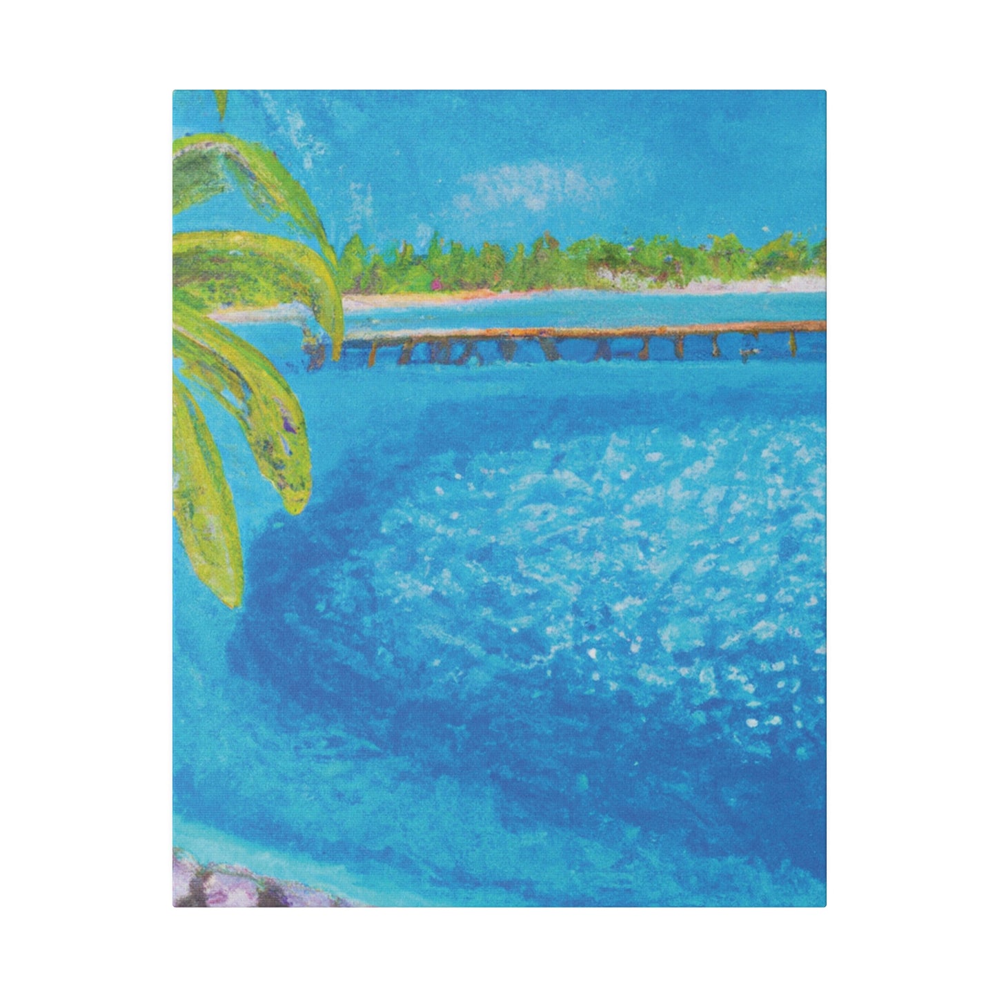 9462U - Bahamas Ocean Painting Print | Bahamas | Ocean | Beach | Poster | Home Decor | Wall Art | Canvas