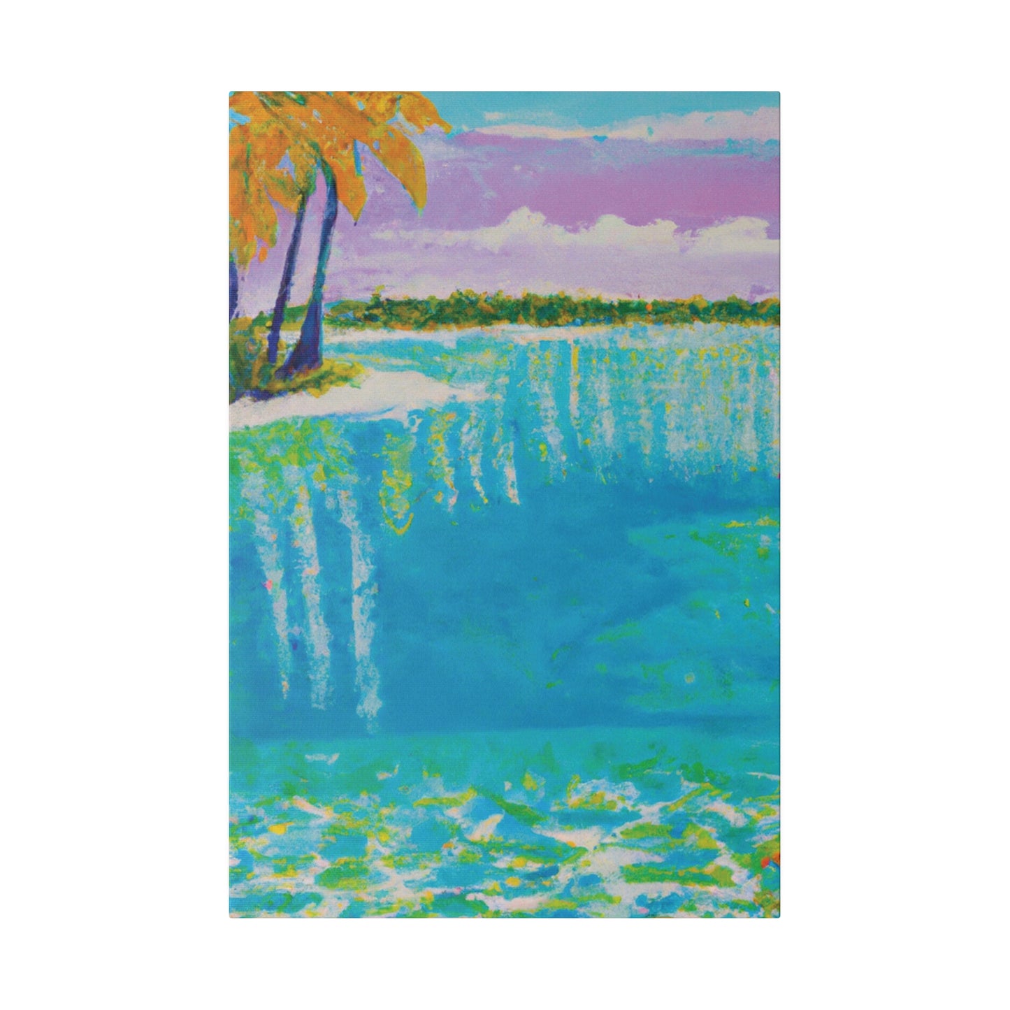 4568K - Bahamas Ocean Painting Print | Bahamas | Ocean | Beach | Poster | Home Decor | Wall Art | Canvas