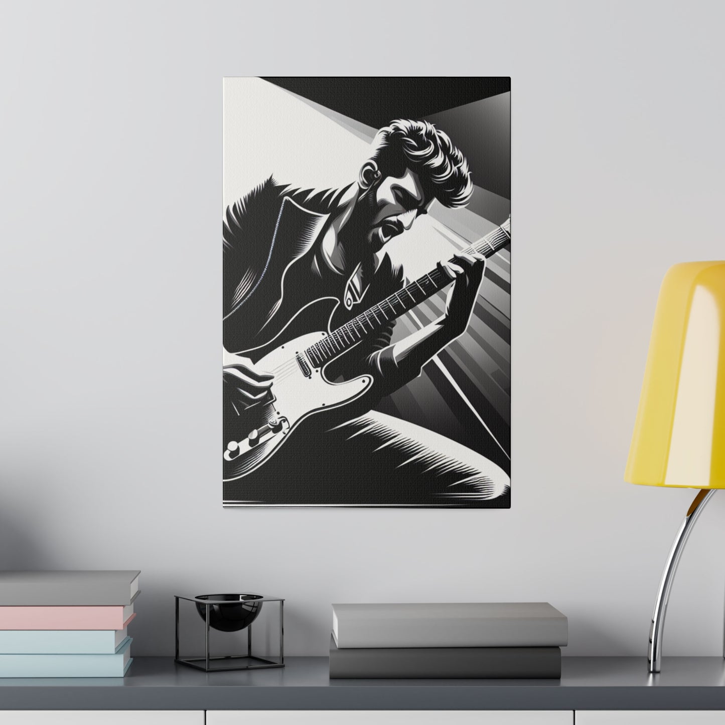 7426K - music art work, rockstar gifts, musician gift ideas, guitar art work, guitar artwork, guitar wall art canvas, playing guitar, decor