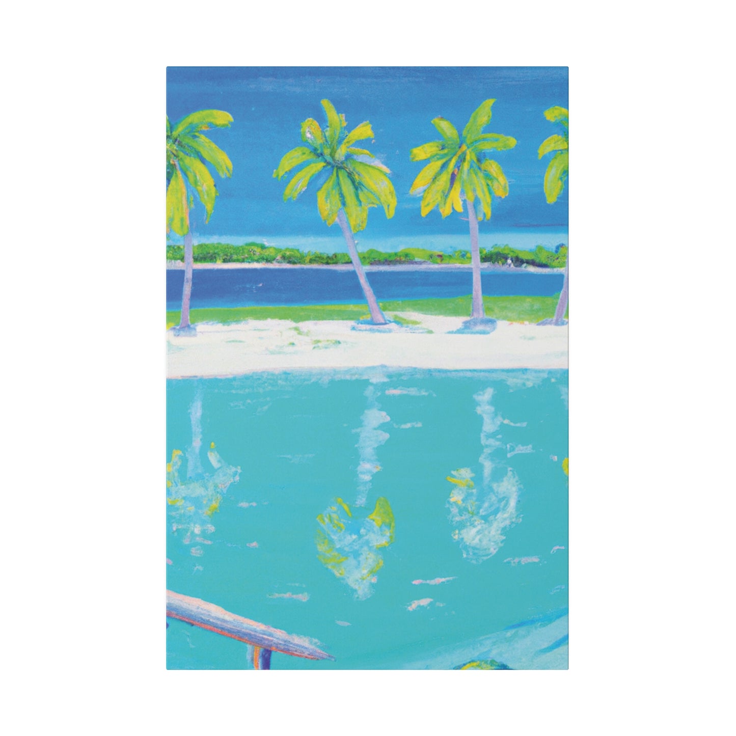 2196Z - Bahamas Ocean Painting Print | Bahamas | Ocean | Beach | Poster | Home Decor | Wall Art | Canvas