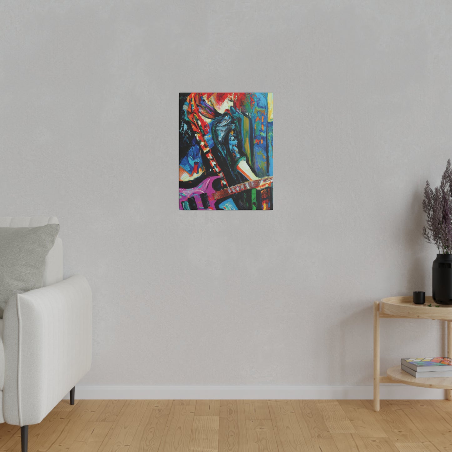 8461D - Rockstar Oil Painting Style Print | Poster | Home Decor | Wall Art | Music Art | Canvas