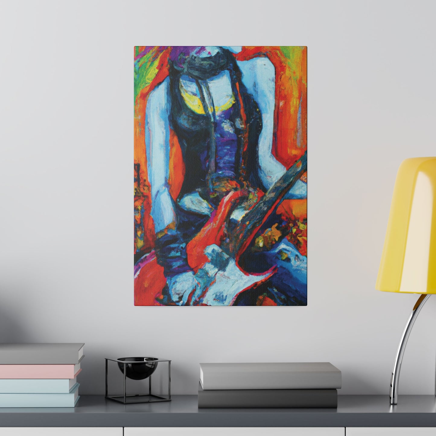 9232G - Rockstar Oil Painting Style Print | Poster | Home Decor | Wall Art | Music Art | Canvas