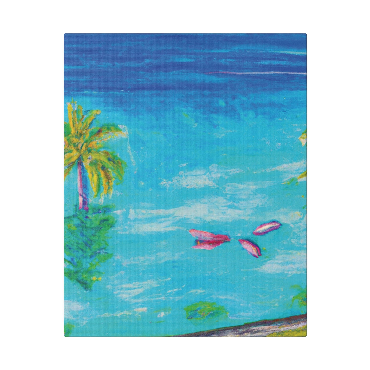 9387Q - Bahamas Ocean Painting Print | Bahamas | Ocean | Beach | Poster | Home Decor | Wall Art | Canvas