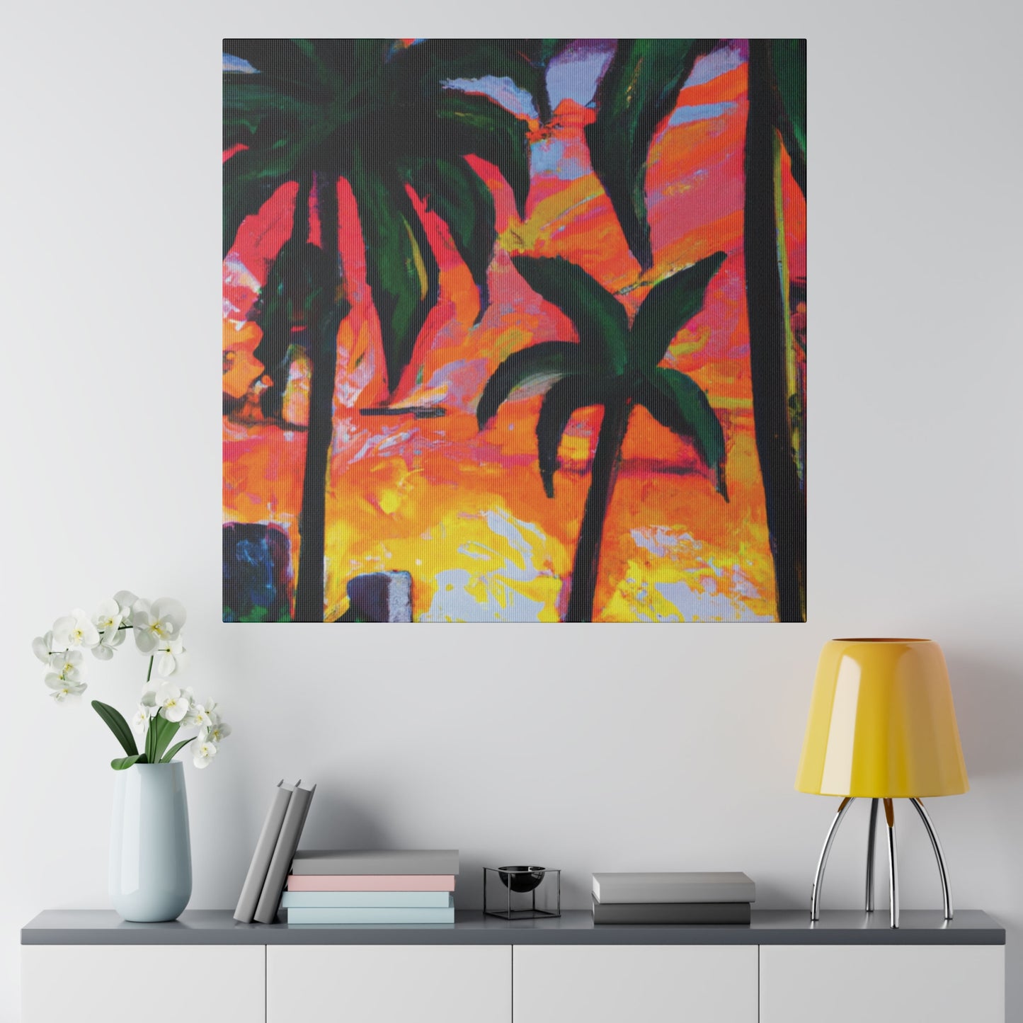 5471R - Miami Beach Sunset Painting Print | Miami | Beach | Sunset | Poster | Home Decor | Wall Art | Canvas