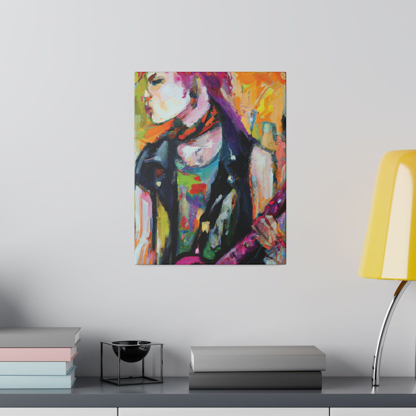 1138X - Rockstar Oil Painting Style Print | Poster | Home Decor | Wall Art | Music Art | Canvas