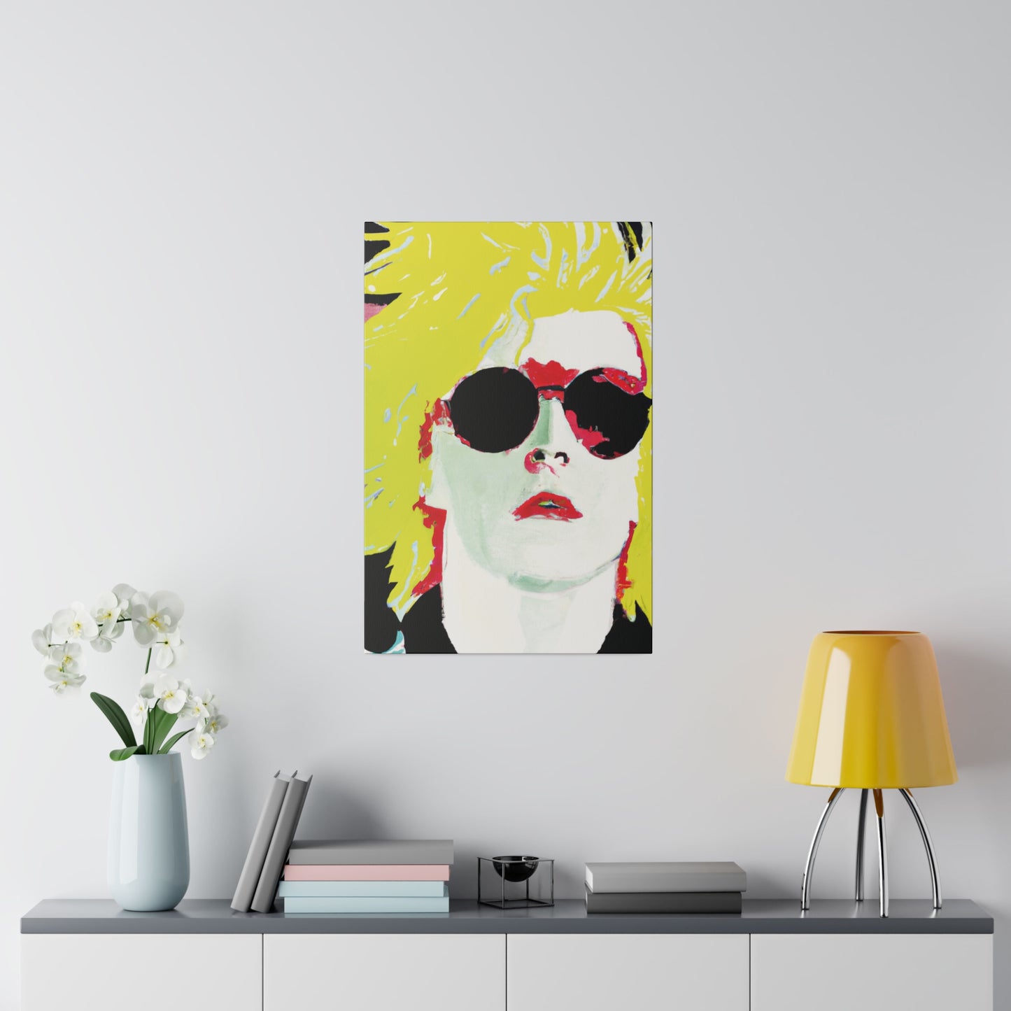 6289X - Rockstar Painting Print | Face | Abstract | Poster | Home Decor | Wall Art | Music Art | Canvas