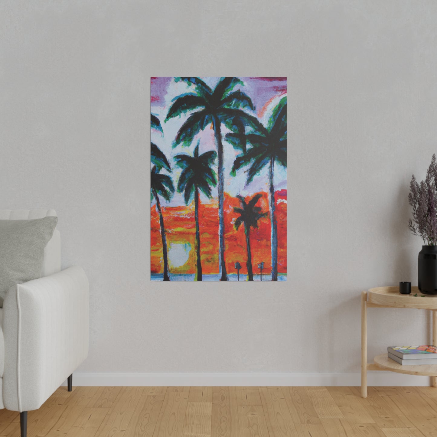 5398G - Miami Beach Sunset Painting Print | Miami | Beach | Sunset | Poster | Home Decor | Wall Art | Canvas