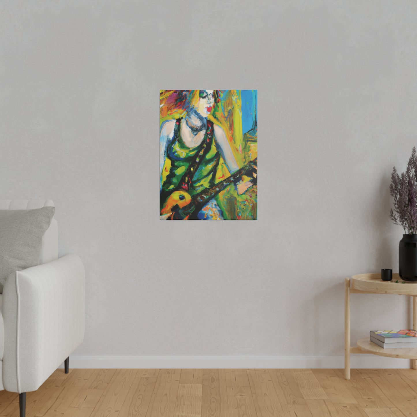 4713C - Rockstar Oil Painting Style Print | Poster | Home Decor | Wall Art | Music Art | Canvas