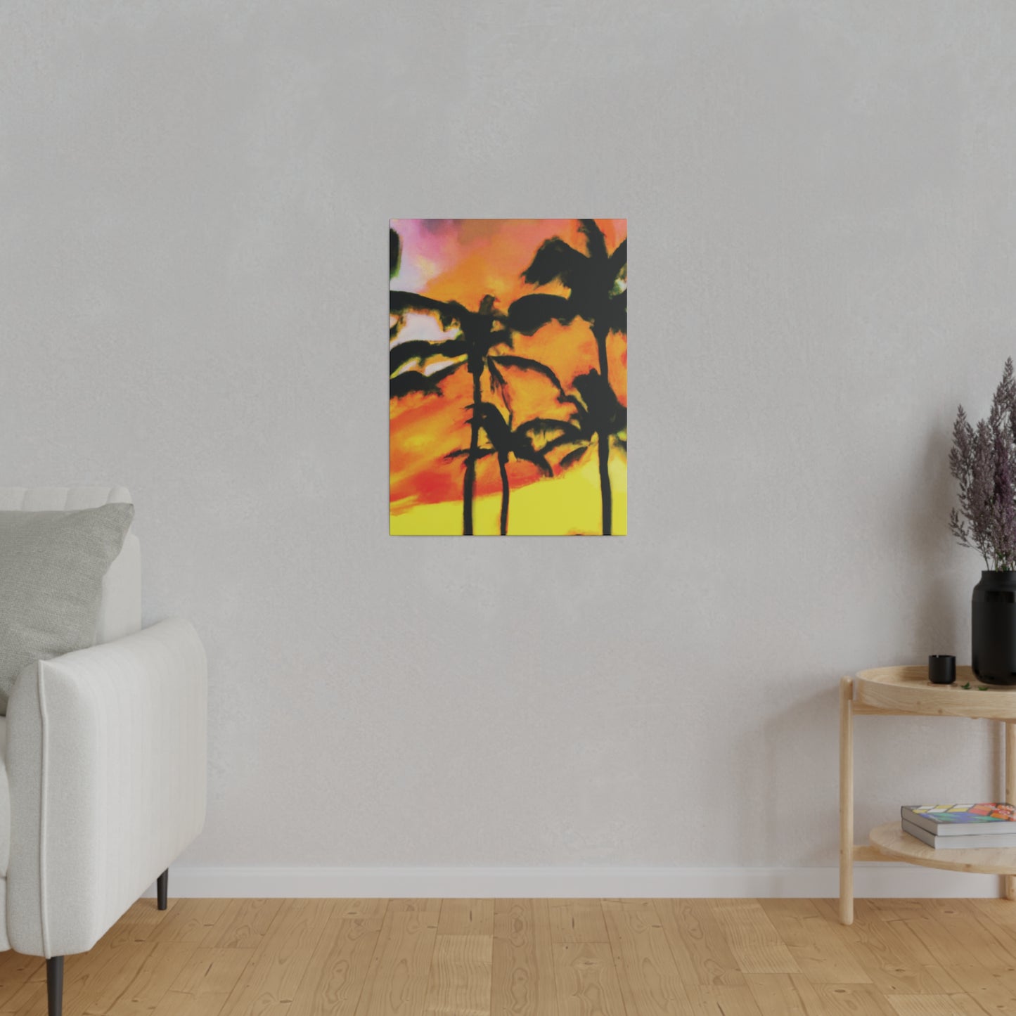8694V - Miami Beach Sunset Painting Print | Miami | Beach | Sunset | Poster | Home Decor | Wall Art | Canvas
