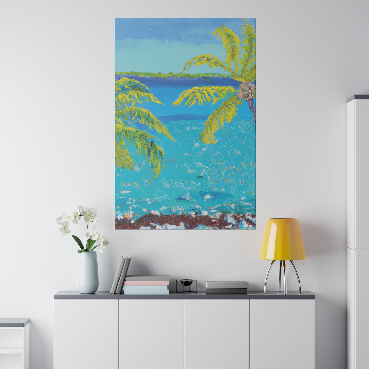 9282F - Bahamas Ocean Painting Print | Bahamas | Ocean | Beach | Poster | Home Decor | Wall Art | Canvas