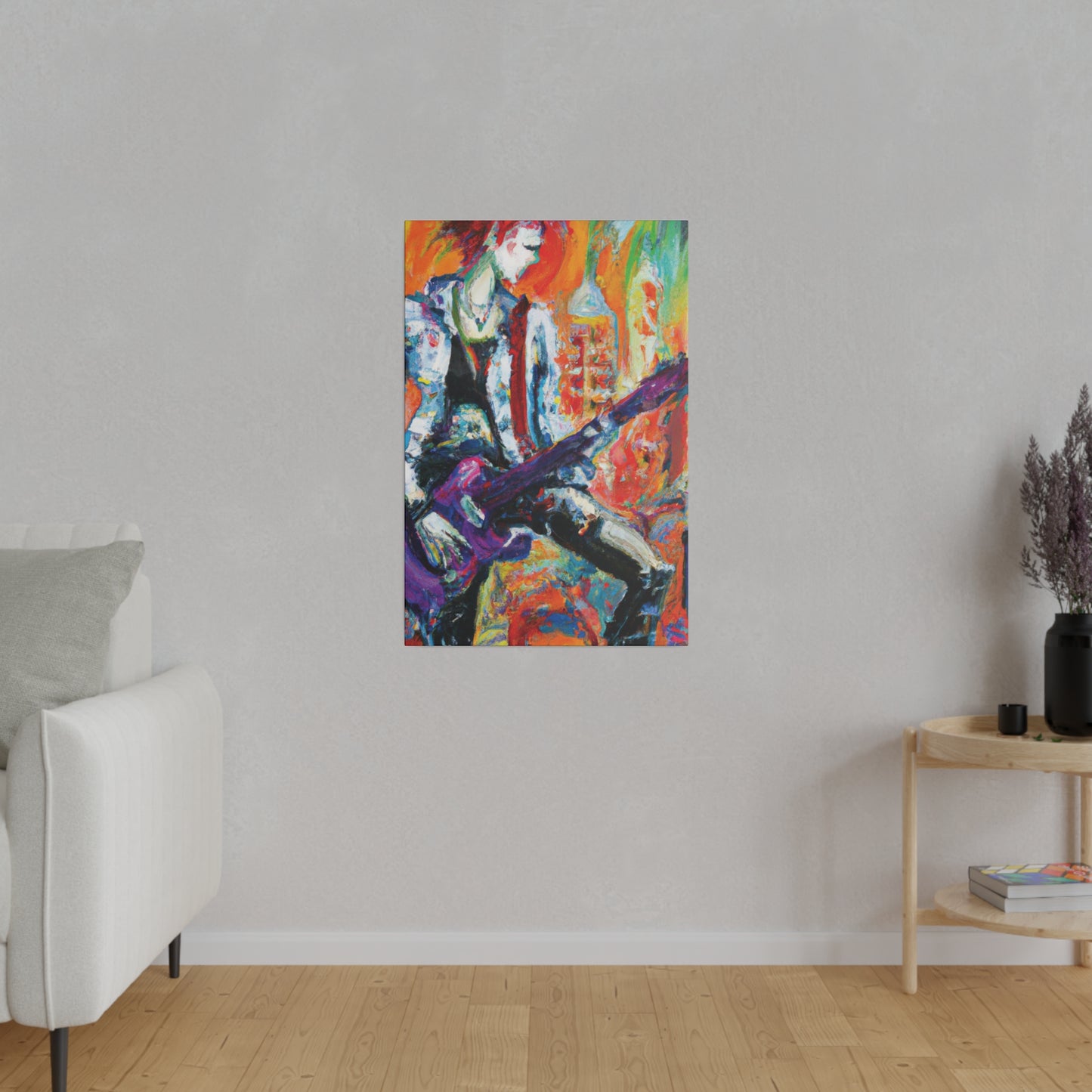 6891P - Rockstar Oil Painting Style Print | Poster | Home Decor | Wall Art | Music Art | Canvas