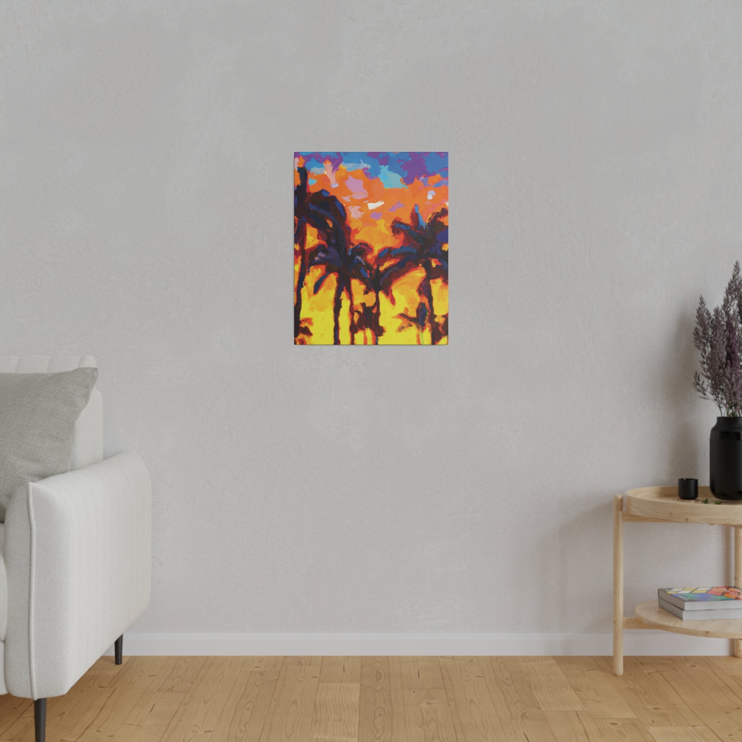 5533Y - Miami Beach Sunset Painting Print | Miami | Beach | Sunset | Poster | Home Decor | Wall Art | Canvas