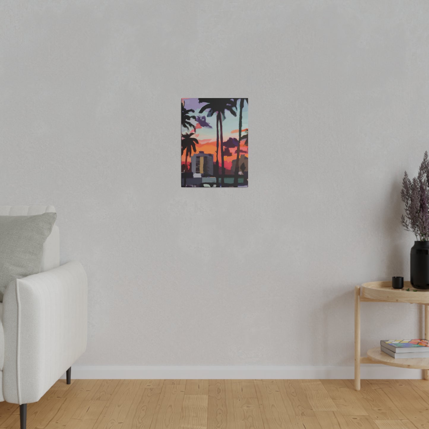 8405R - Miami Beach Sunset Painting Print | Miami | Beach | Sunset | Poster | Home Decor | Wall Art | Canvas