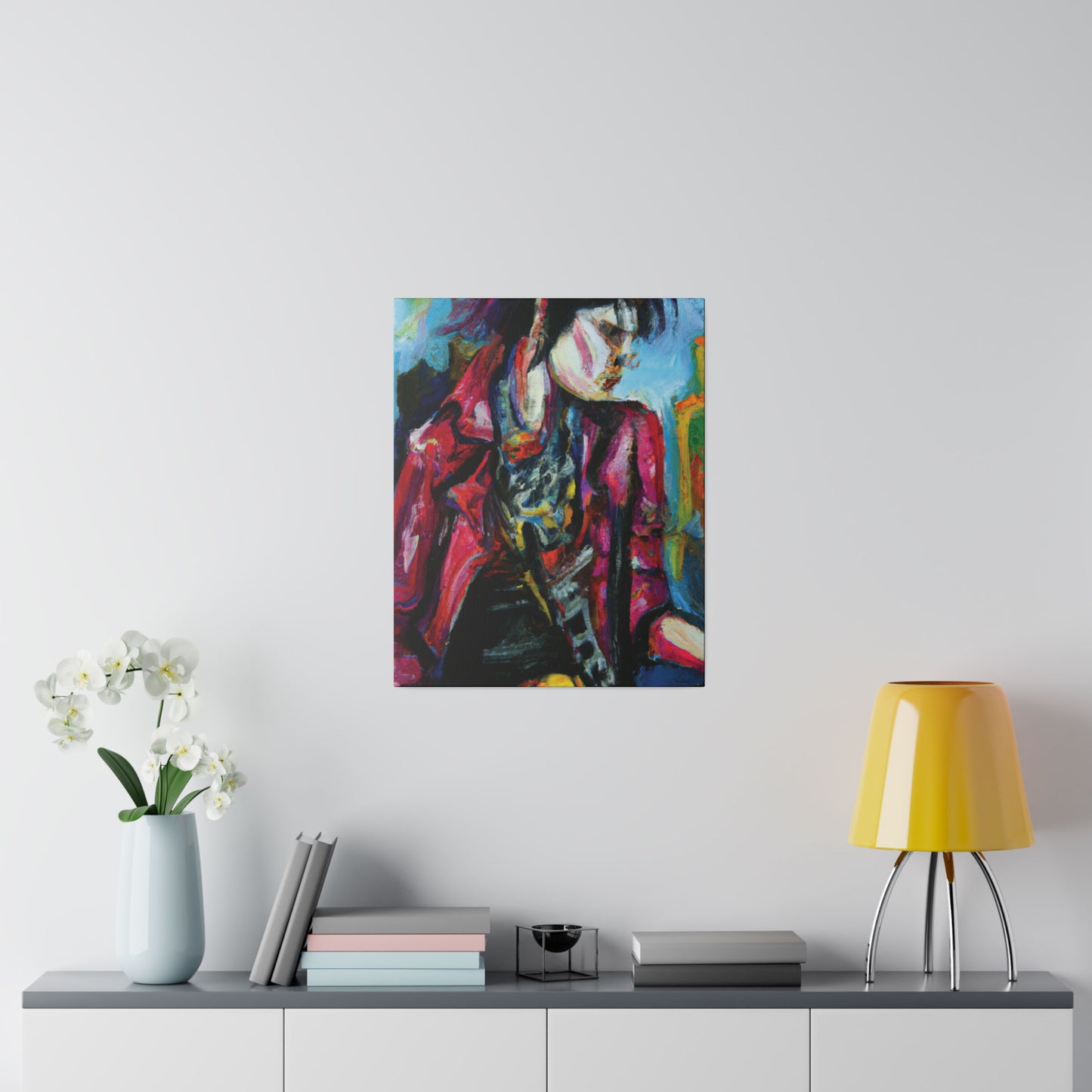 7152R - Rockstar Oil Painting Style Print | Poster | Home Decor | Wall Art | Music Art | Canvas