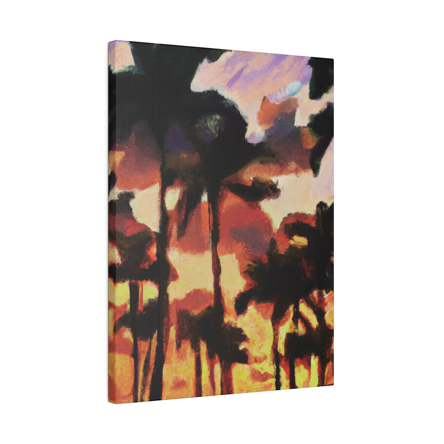 8396Z - Miami Beach Sunset Painting Print | Miami | Beach | Sunset | Poster | Home Decor | Wall Art | Canvas