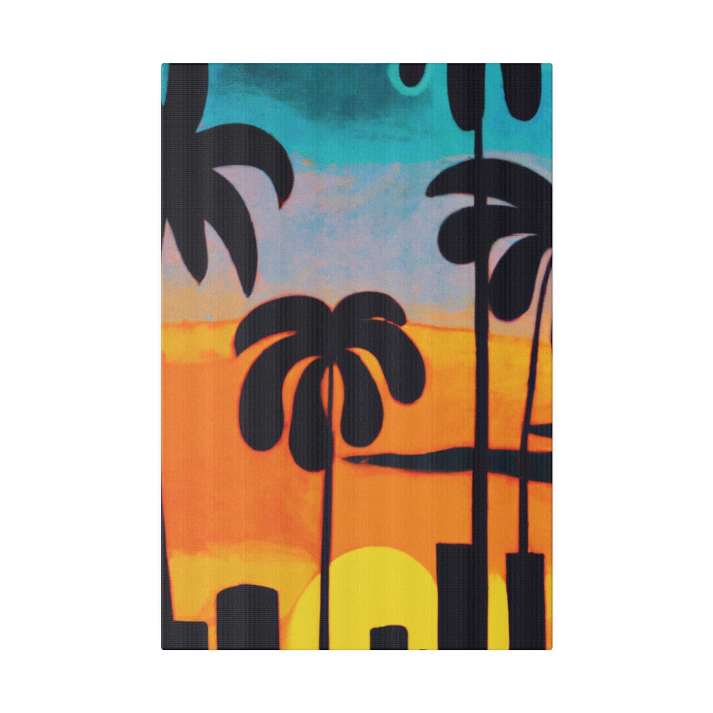 6878U - Miami Beach Sunset Painting Print | Miami | Beach | Sunset | Poster | Home Decor | Wall Art | Canvas