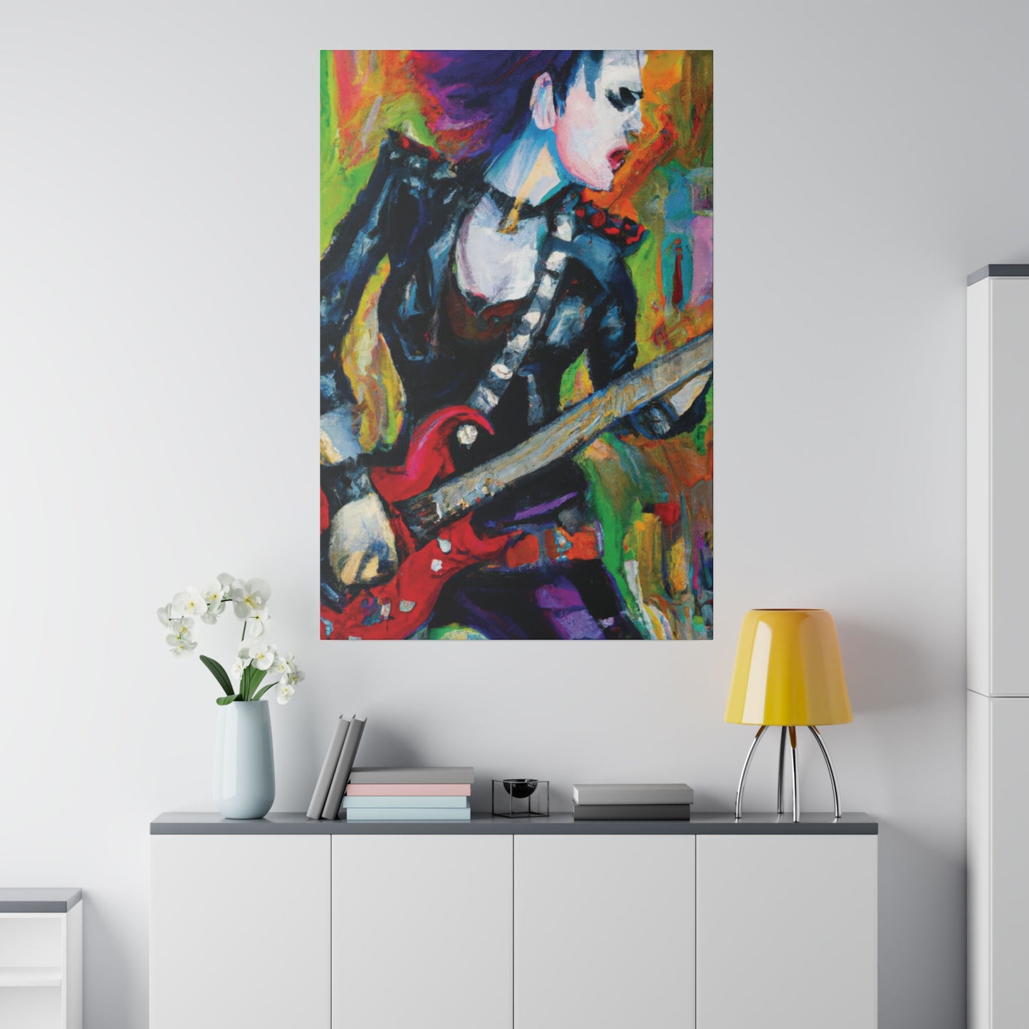 3315A - Rockstar Oil Painting Style Print | Poster | Home Decor | Wall Art | Music Art | Canvas