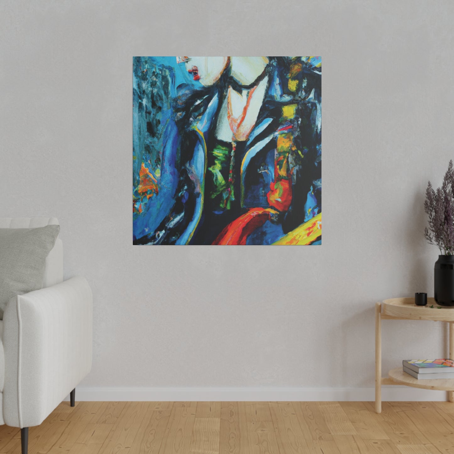 8900A - Rockstar Oil Painting Style Print | Poster | Home Decor | Wall Art | Music Art | Canvas