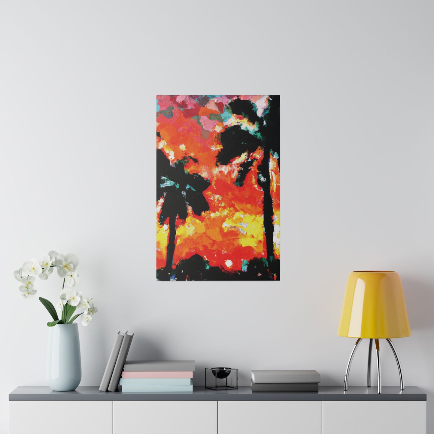 8653O - Miami Beach Sunset Painting Print | Miami | Beach | Sunset | Poster | Home Decor | Wall Art | Canvas