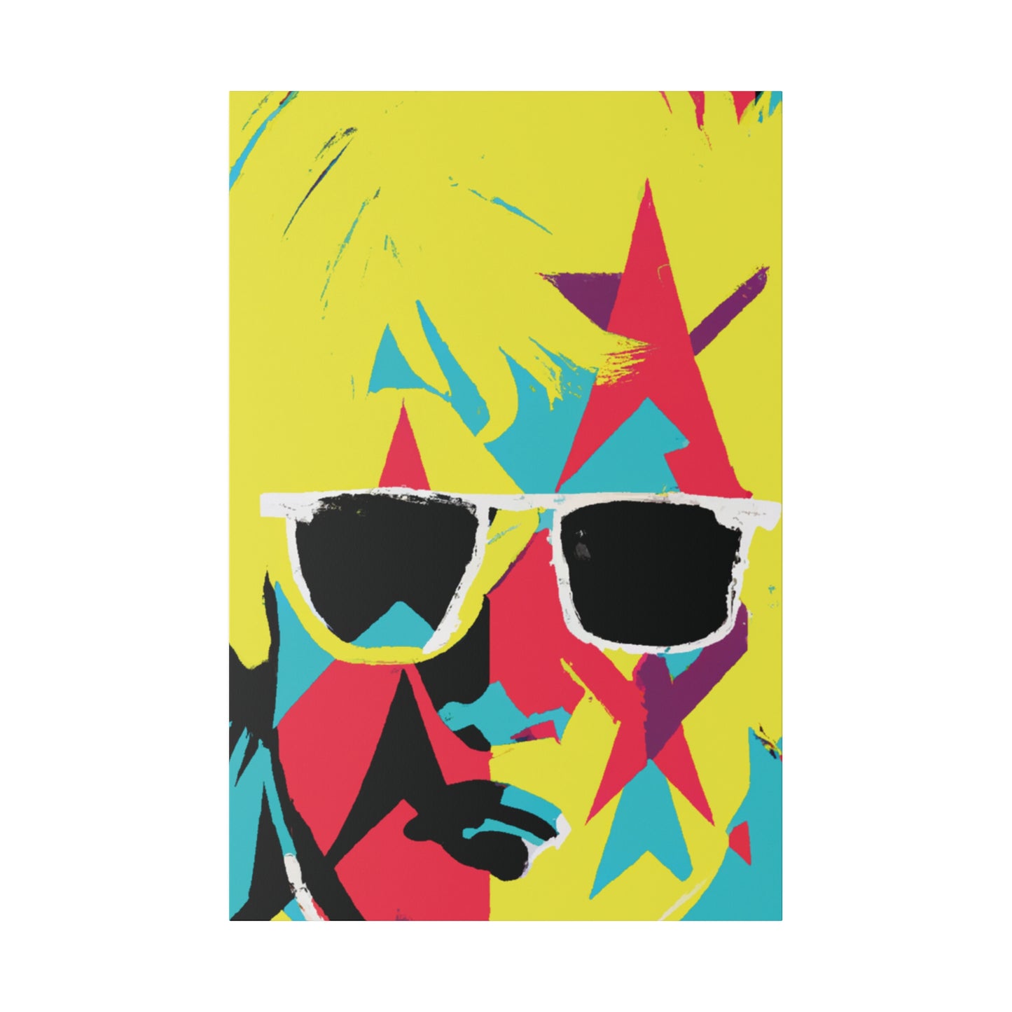 8383B - Rockstar Painting Print | Face | Abstract | Poster | Home Decor | Wall Art | Music Art | Canvas