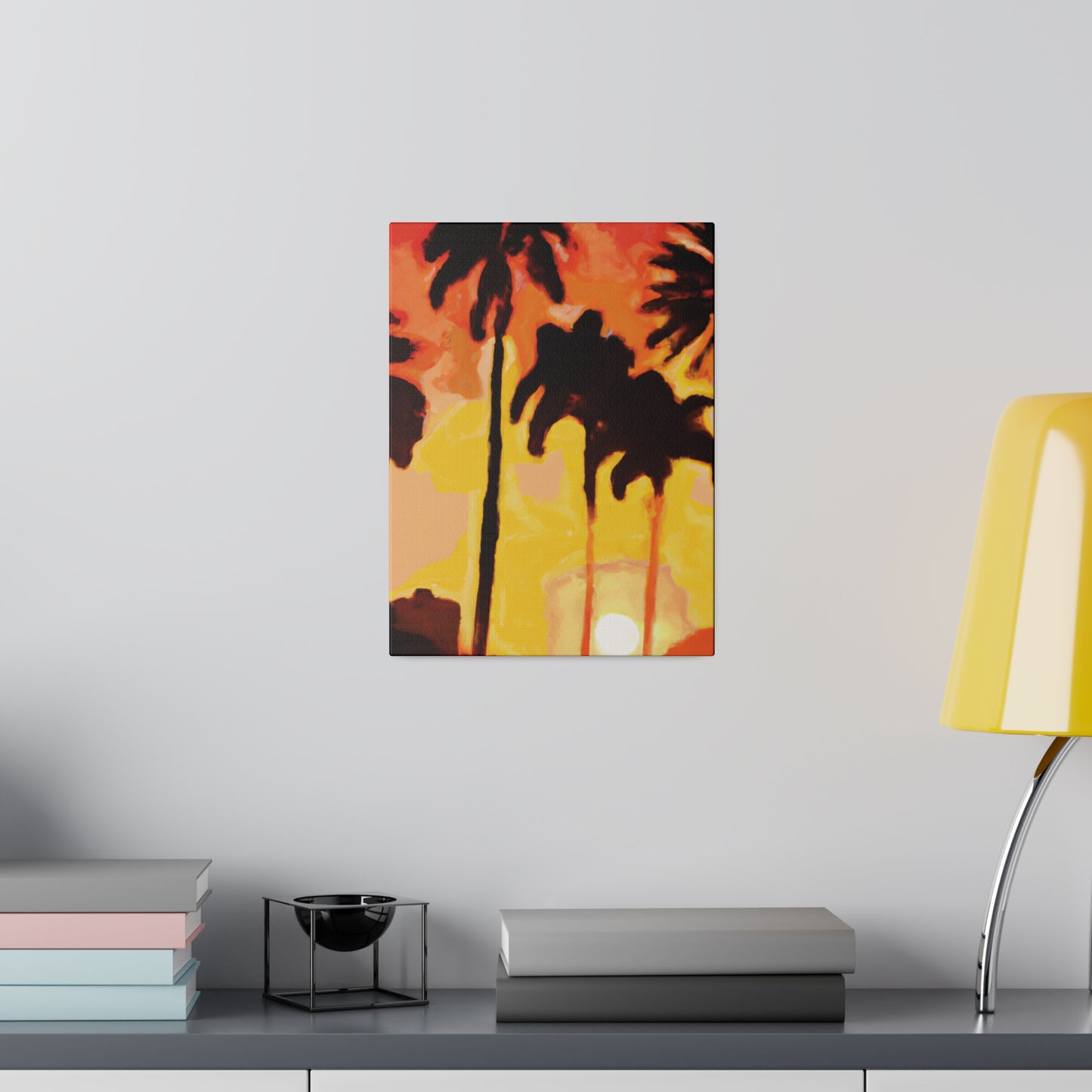 3259B - Miami Beach Sunset Painting Print | Miami | Beach | Sunset | Poster | Home Decor | Wall Art | Canvas