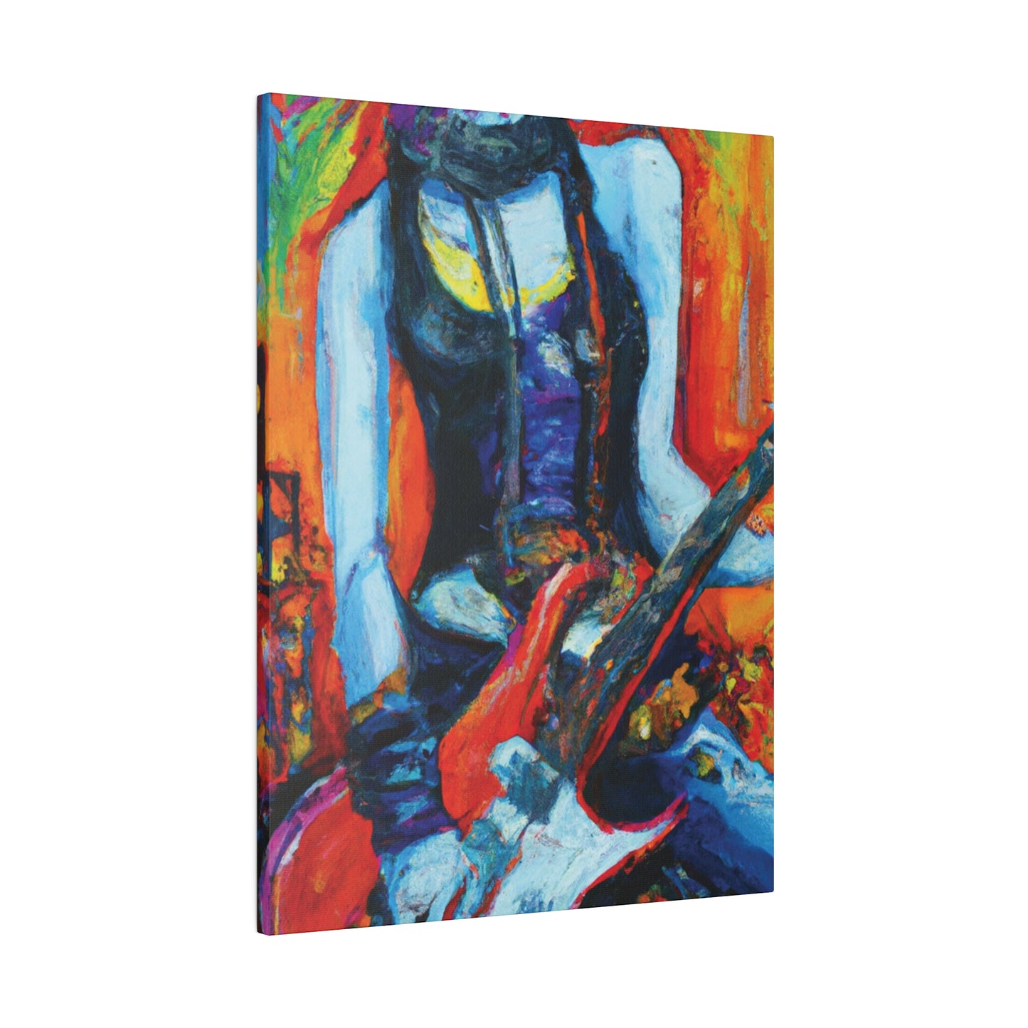 9232G - Rockstar Oil Painting Style Print | Poster | Home Decor | Wall Art | Music Art | Canvas