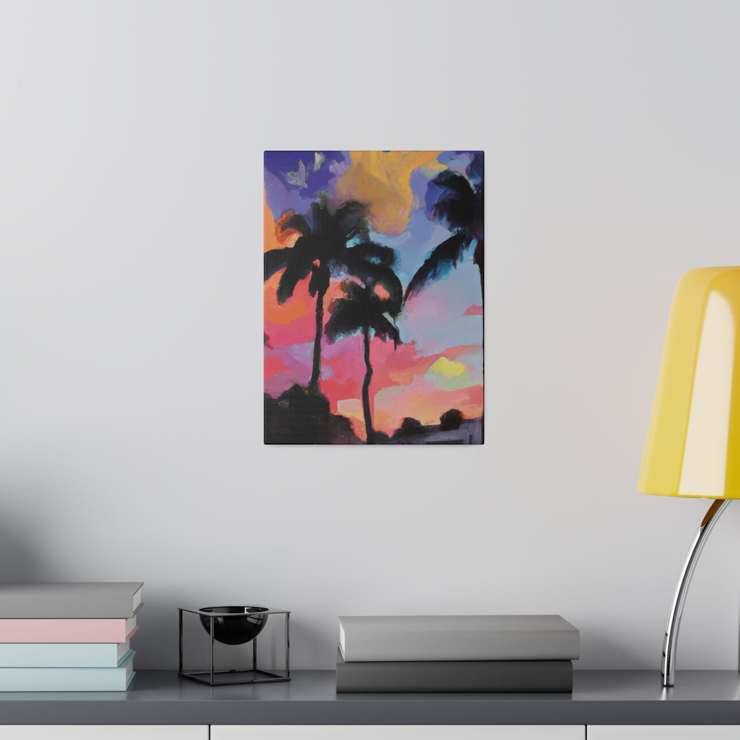 5334Q - Miami Beach Sunset Painting Print | Miami | Beach | Sunset | Poster | Home Decor | Wall Art | Canvas