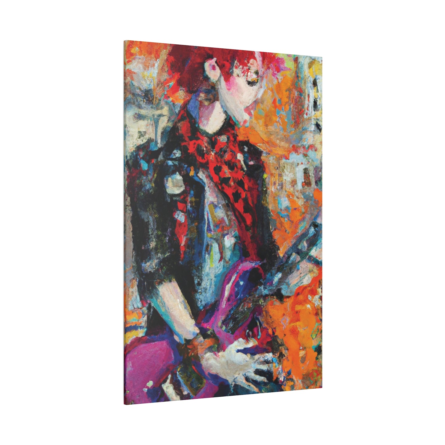 9348Q - Rockstar Oil Painting Style Print | Poster | Home Decor | Wall Art | Music Art | Canvas