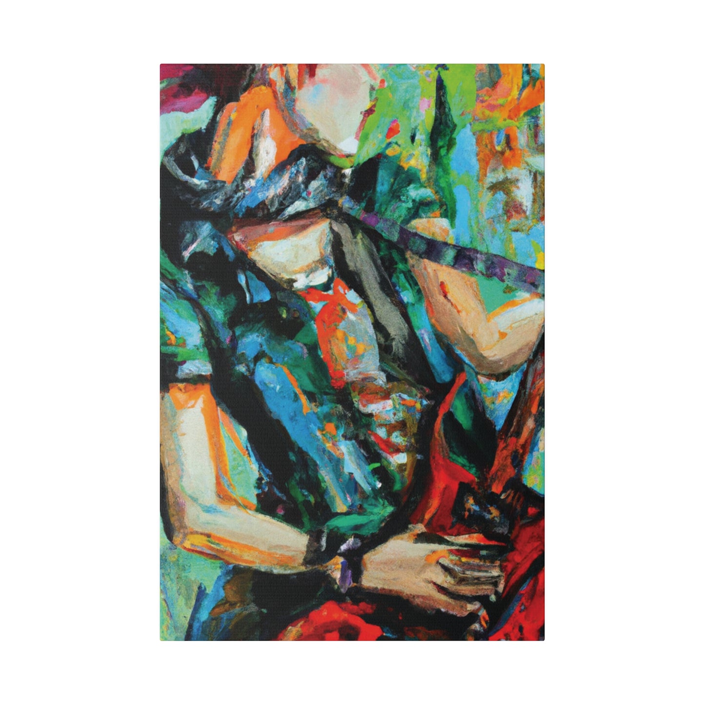 5279Q - Rockstar Oil Painting Style Print | Poster | Home Decor | Wall Art | Music Art | Canvas