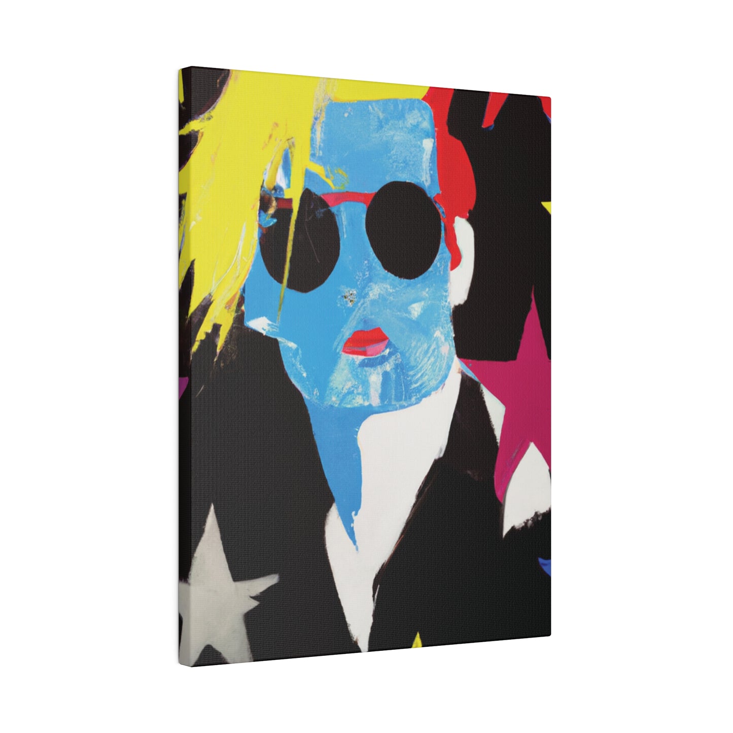 9993U - Rockstar Painting Print | Face | Abstract | Poster | Home Decor | Wall Art | Music Art | Canvas