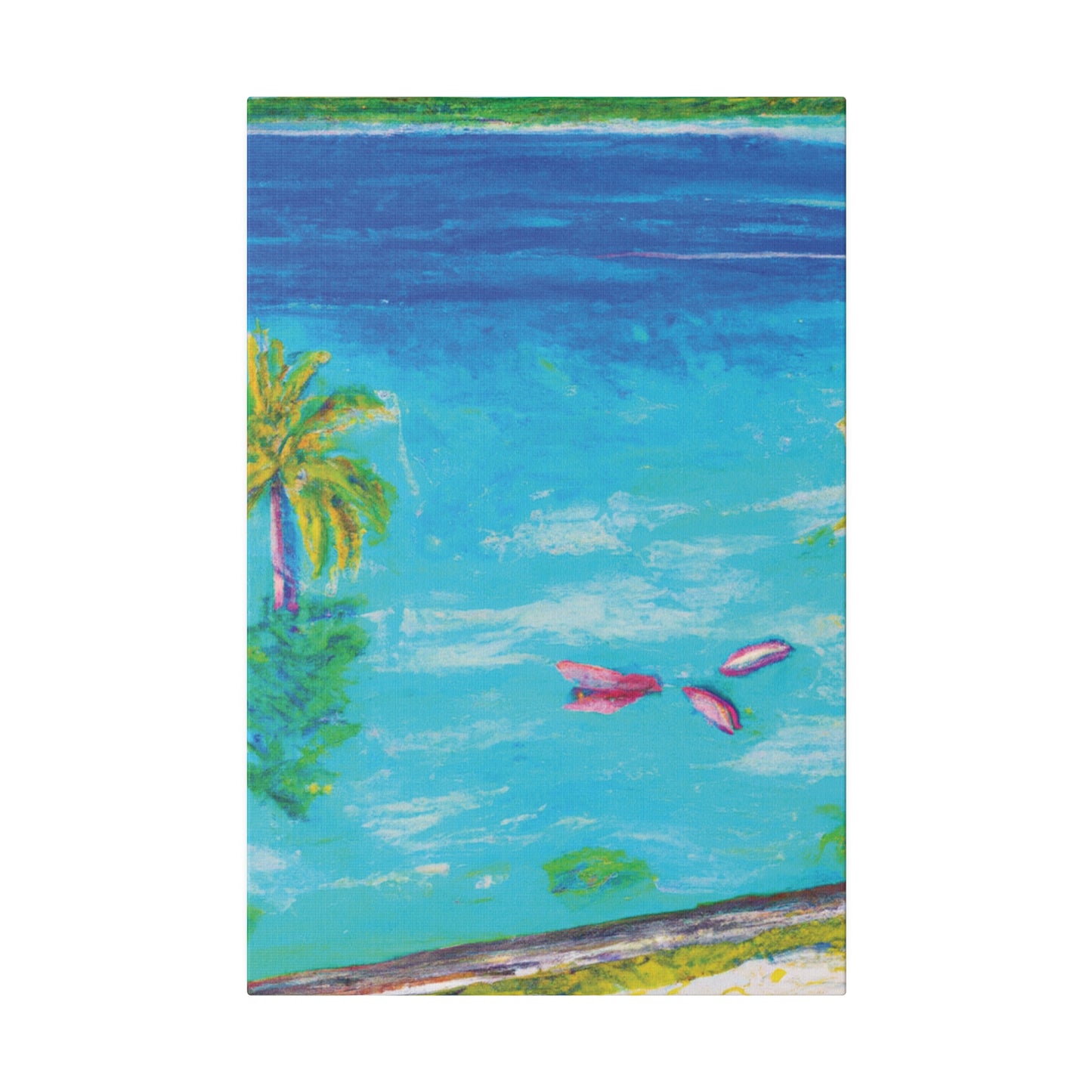 9387Q - Bahamas Ocean Painting Print | Bahamas | Ocean | Beach | Poster | Home Decor | Wall Art | Canvas