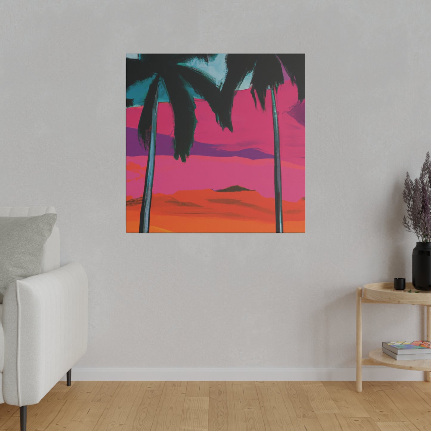 9027A - Miami Beach Sunset Painting Print | Miami | Beach | Sunset | Poster | Home Decor | Wall Art | Canvas