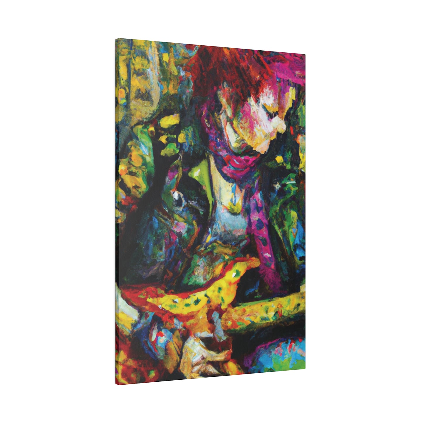3668A - Rockstar Oil Painting Style Print | Poster | Home Decor | Wall Art | Music Art | Canvas