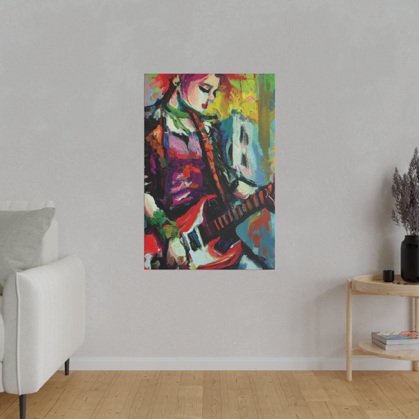 2671G - Rockstar Oil Painting Style Print | Poster | Home Decor | Wall Art | Music Art | Canvas