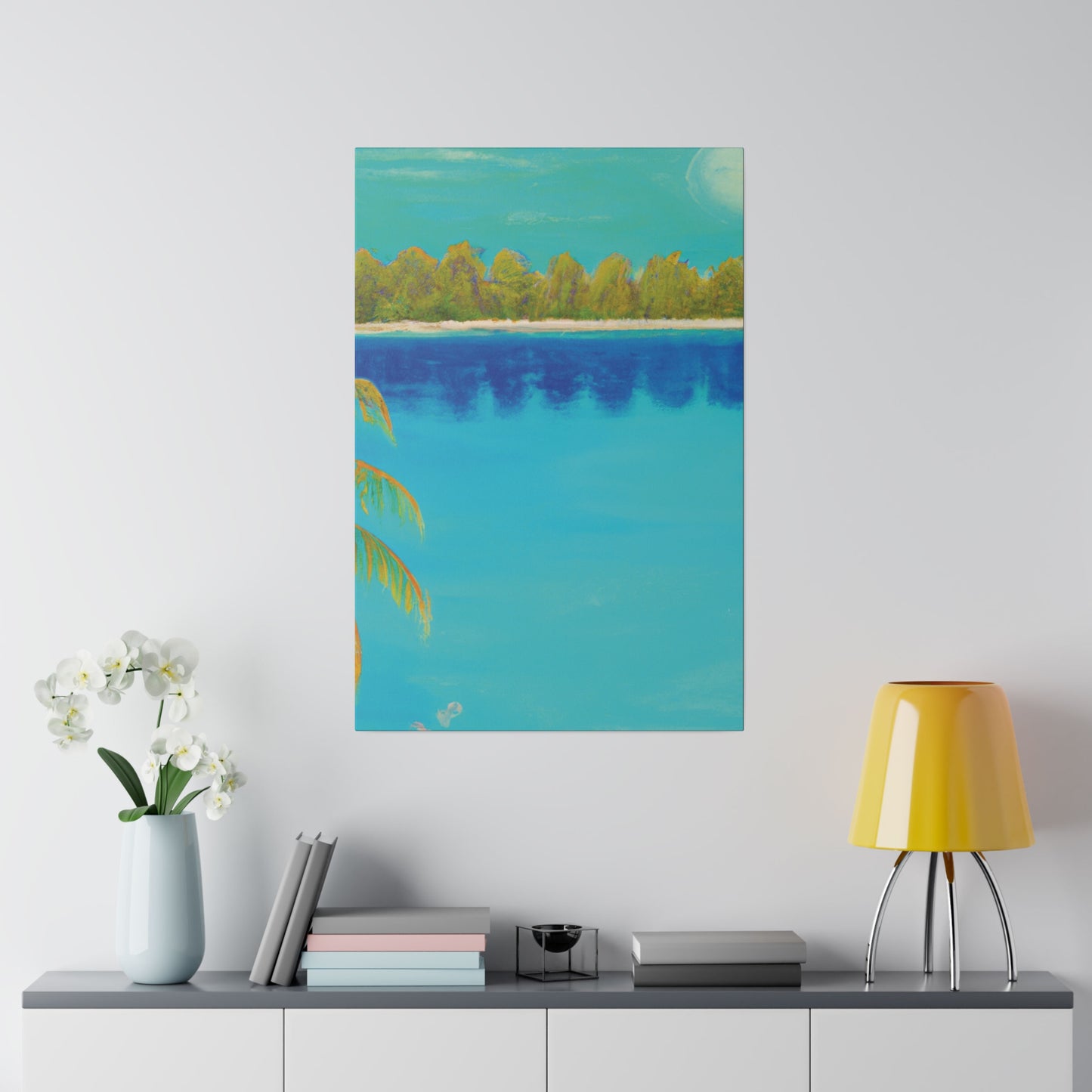 9134K - Bahamas Ocean Painting Print | Bahamas | Ocean | Beach | Poster | Home Decor | Wall Art | Canvas