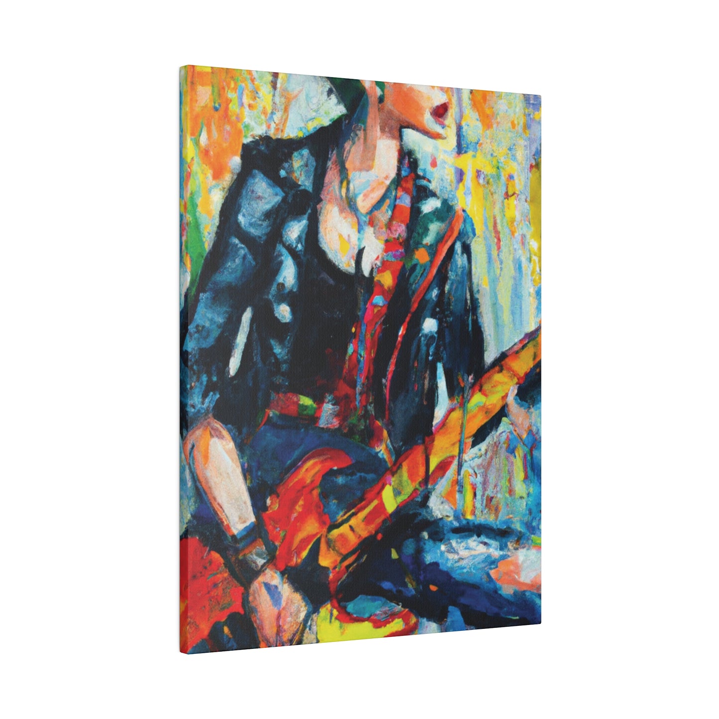 4573T - Rockstar Oil Painting Style Print | Poster | Home Decor | Wall Art | Music Art | Canvas