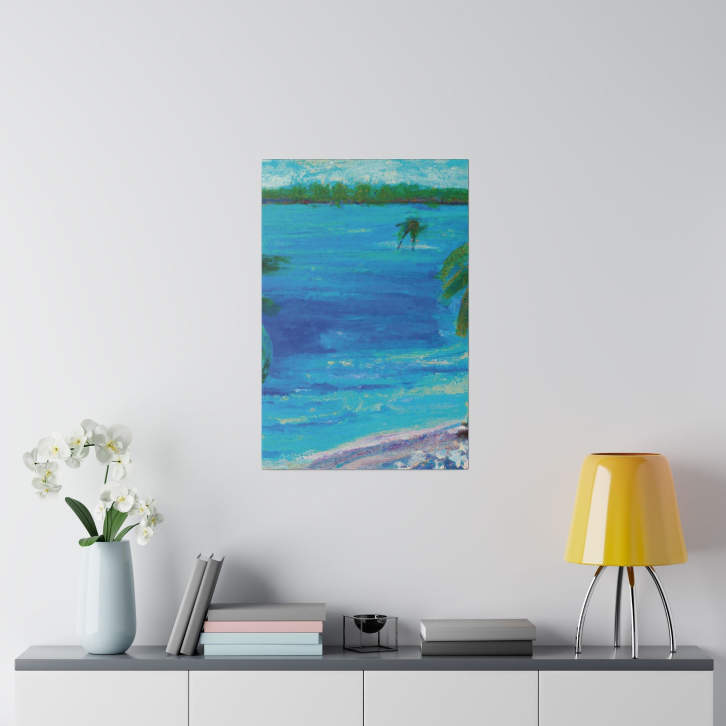 5105Q - Bahamas Ocean Painting Print | Bahamas | Ocean | Beach | Poster | Home Decor | Wall Art | Canvas