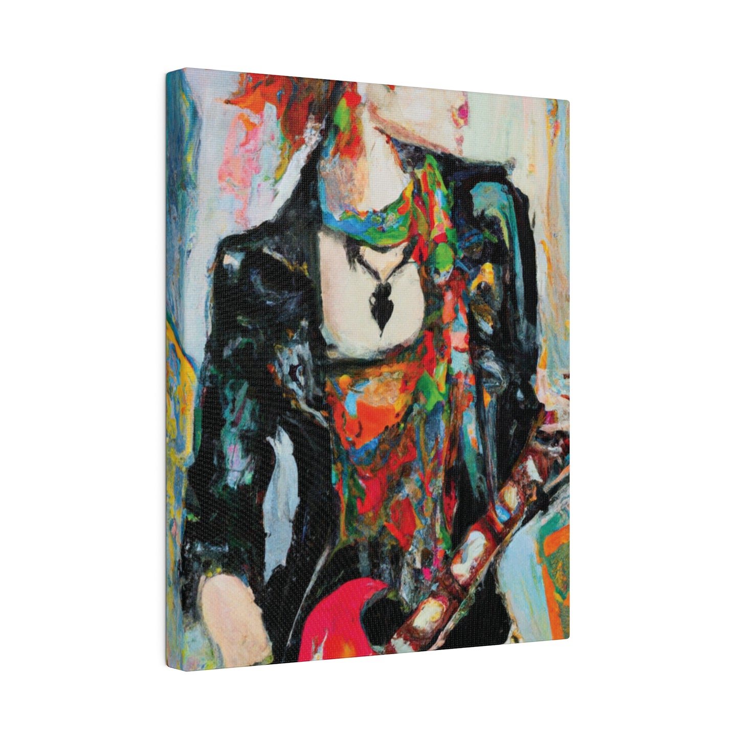 7482S - Rockstar Oil Painting Style Print | Poster | Home Decor | Wall Art | Music Art | Canvas