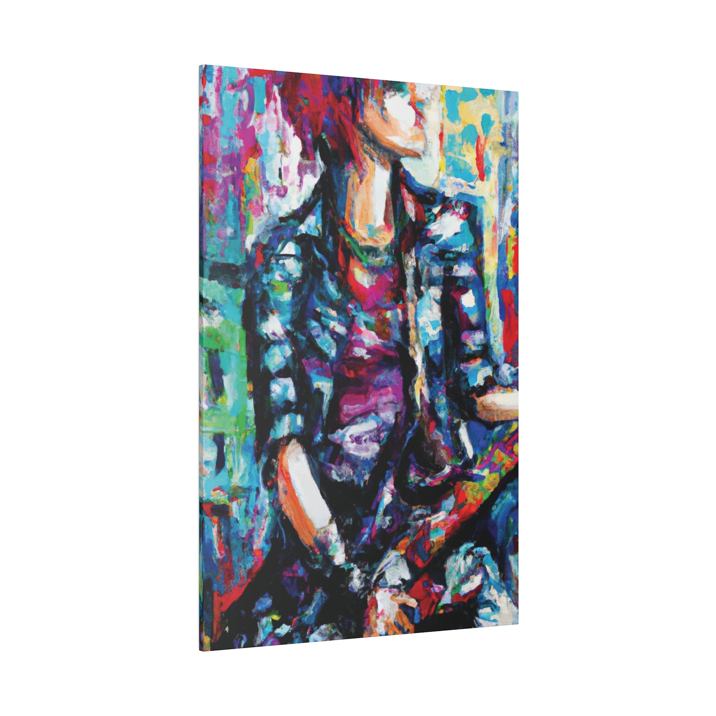 5033P - Rockstar Oil Painting Style Print | Poster | Home Decor | Wall Art | Music Art | Canvas