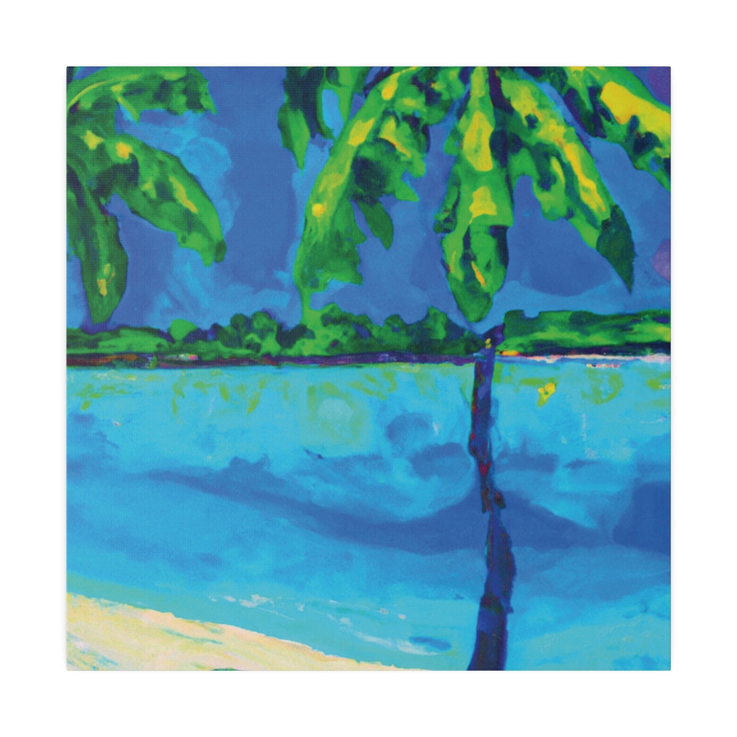 7381V - Bahamas Ocean Painting Print | Bahamas | Ocean | Beach | Poster | Home Decor | Wall Art | Canvas