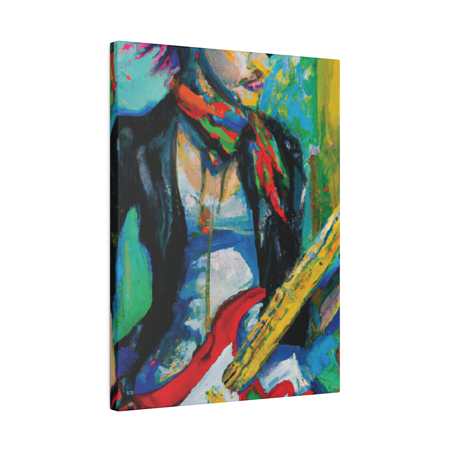 7264L - Rockstar Oil Painting Style Print | Poster | Home Decor | Wall Art | Music Art | Canvas