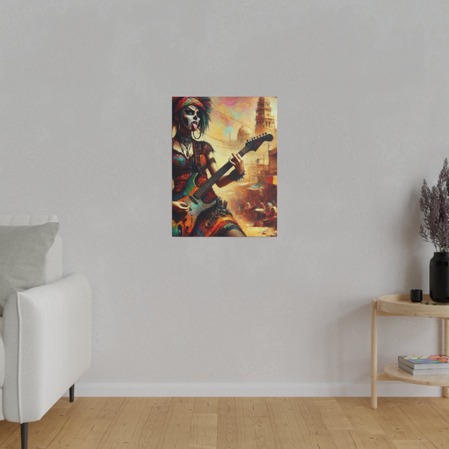 3752F - Rockstar Oil Painting Style Print | Poster | Home Decor | Wall Art | Music Art | Canvas