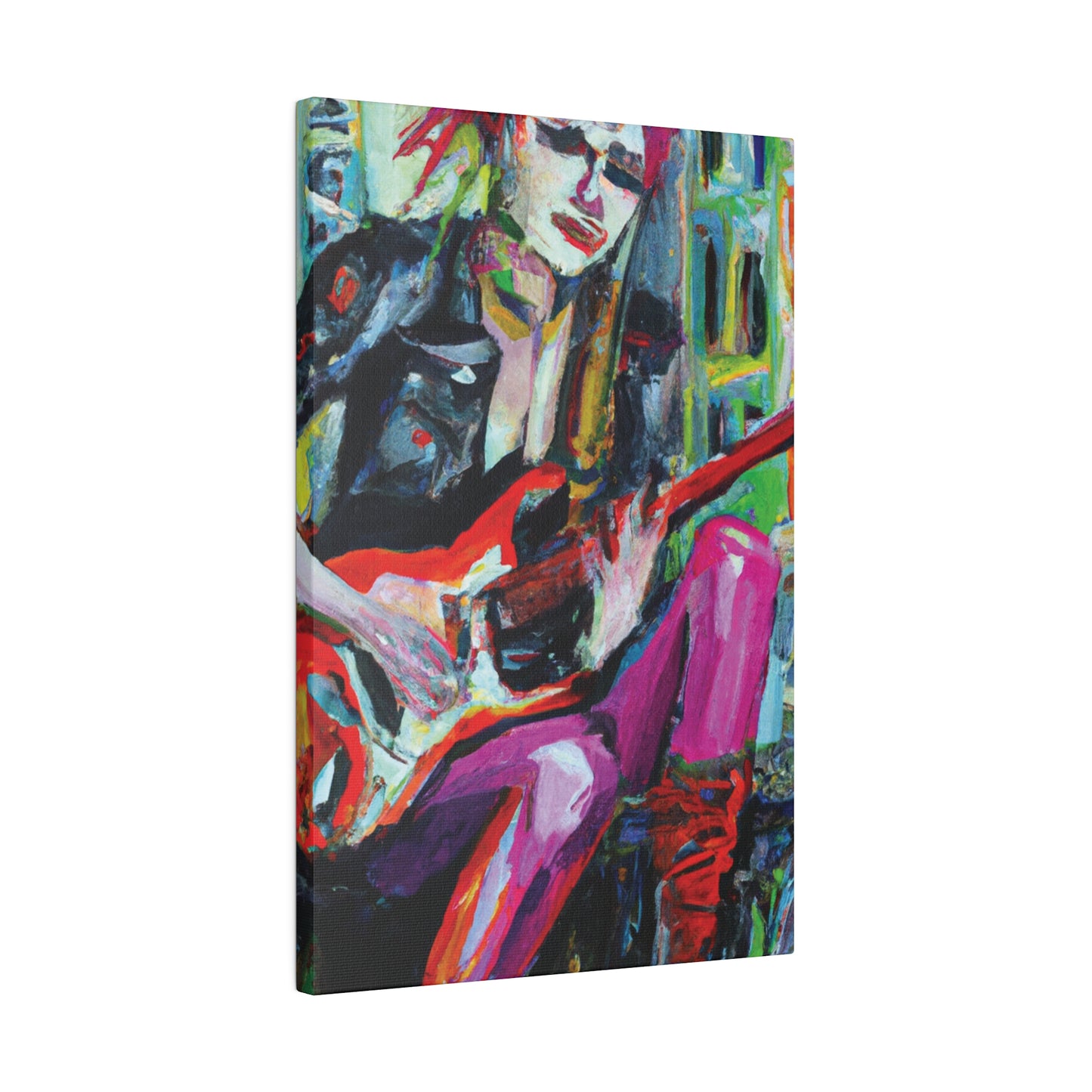 5002A - Rockstar Oil Painting Style Print | Poster | Home Decor | Wall Art | Music Art | Canvas