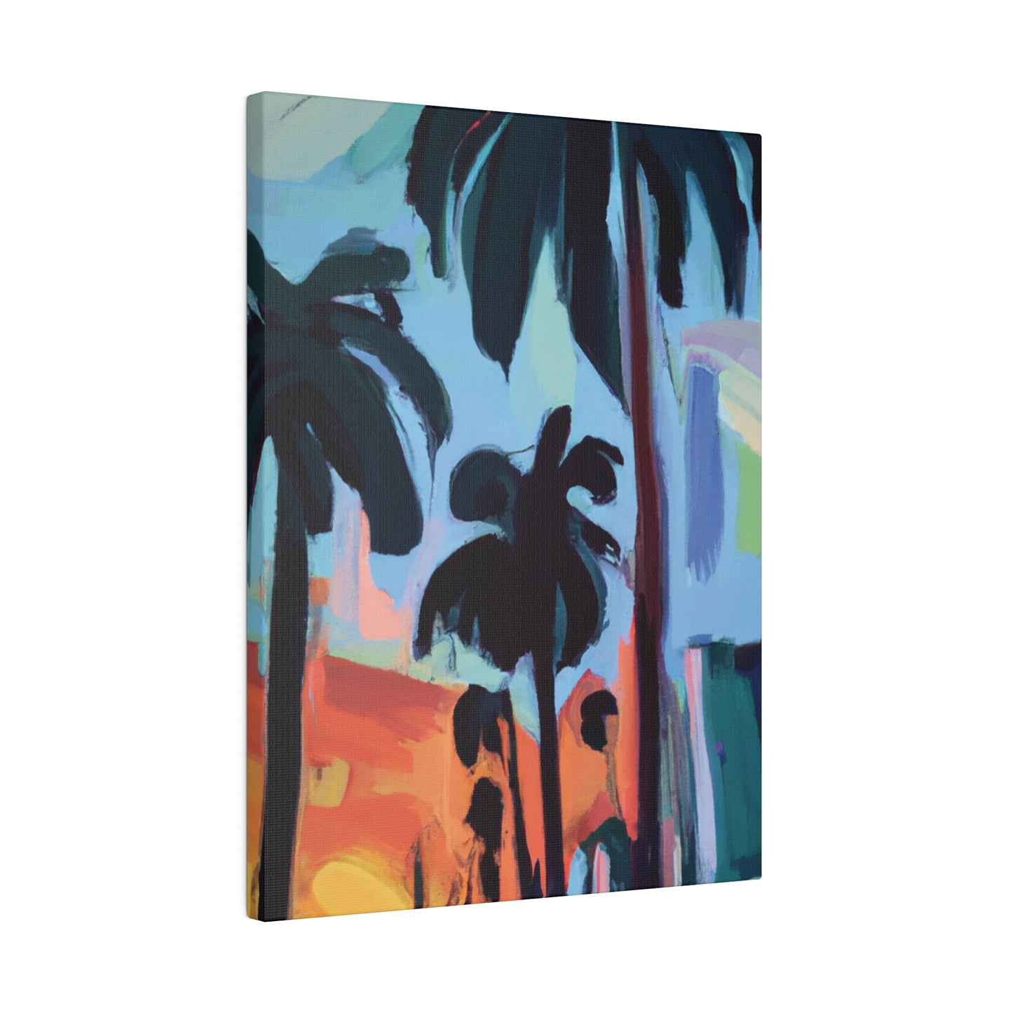 3524Z - Miami Beach Sunset Painting Print | Miami | Beach | Sunset | Poster | Home Decor | Wall Art | Canvas