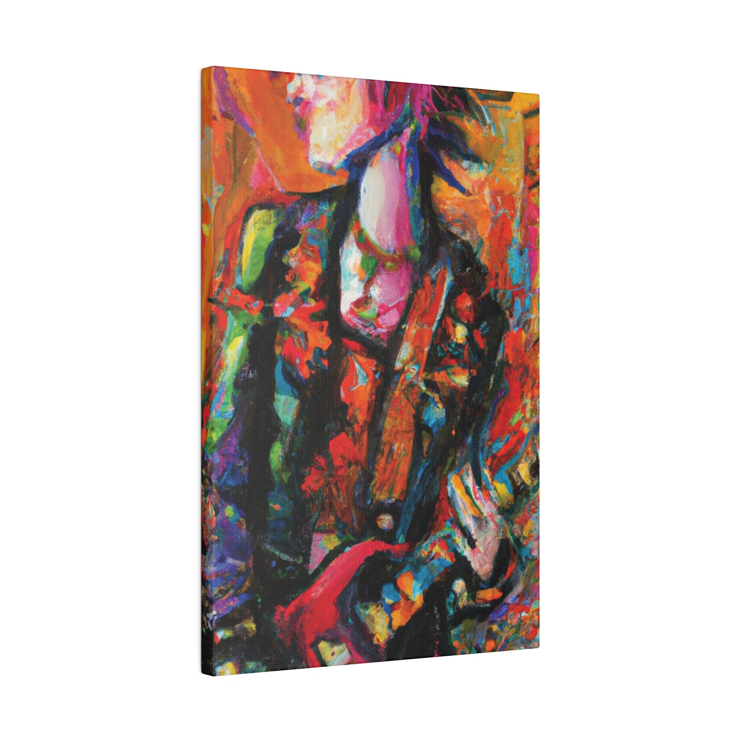 8245G - Rockstar Oil Painting Style Print | Poster | Home Decor | Wall Art | Music Art | Canvas