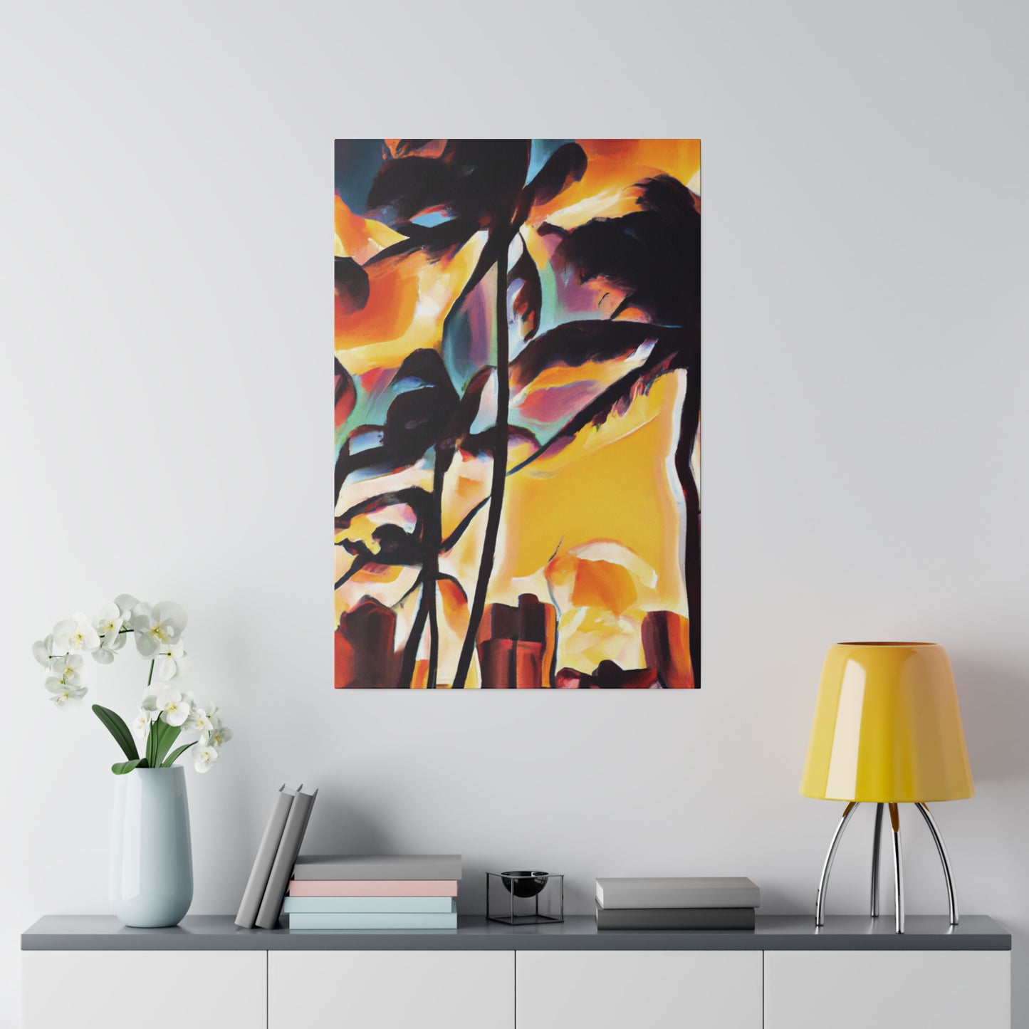 7343H - Miami Beach Sunset Painting Print | Miami | Beach | Sunset | Poster | Home Decor | Wall Art | Canvas
