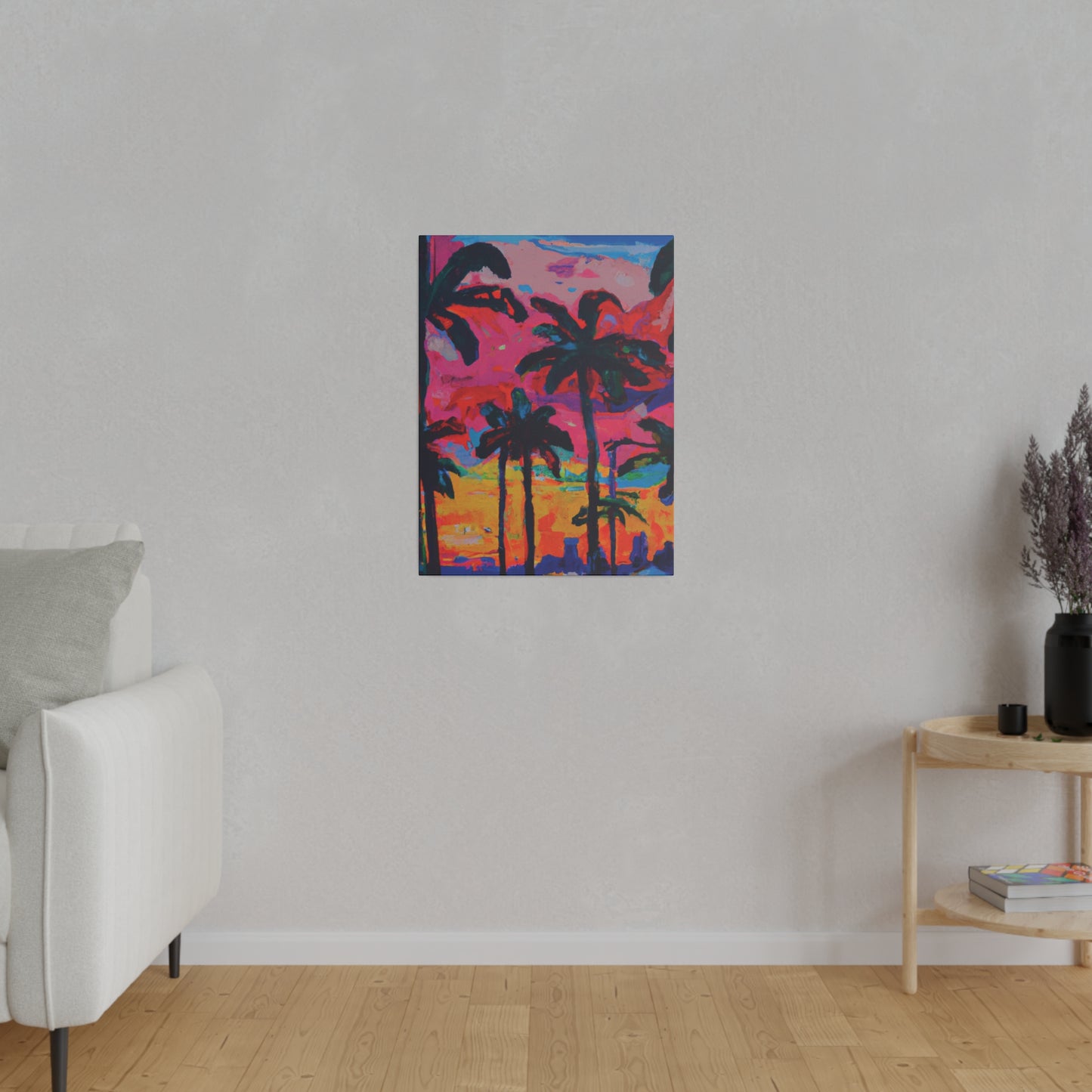 2821A - Miami Beach Sunset Painting Print | Miami | Beach | Sunset | Poster | Home Decor | Wall Art | Canvas