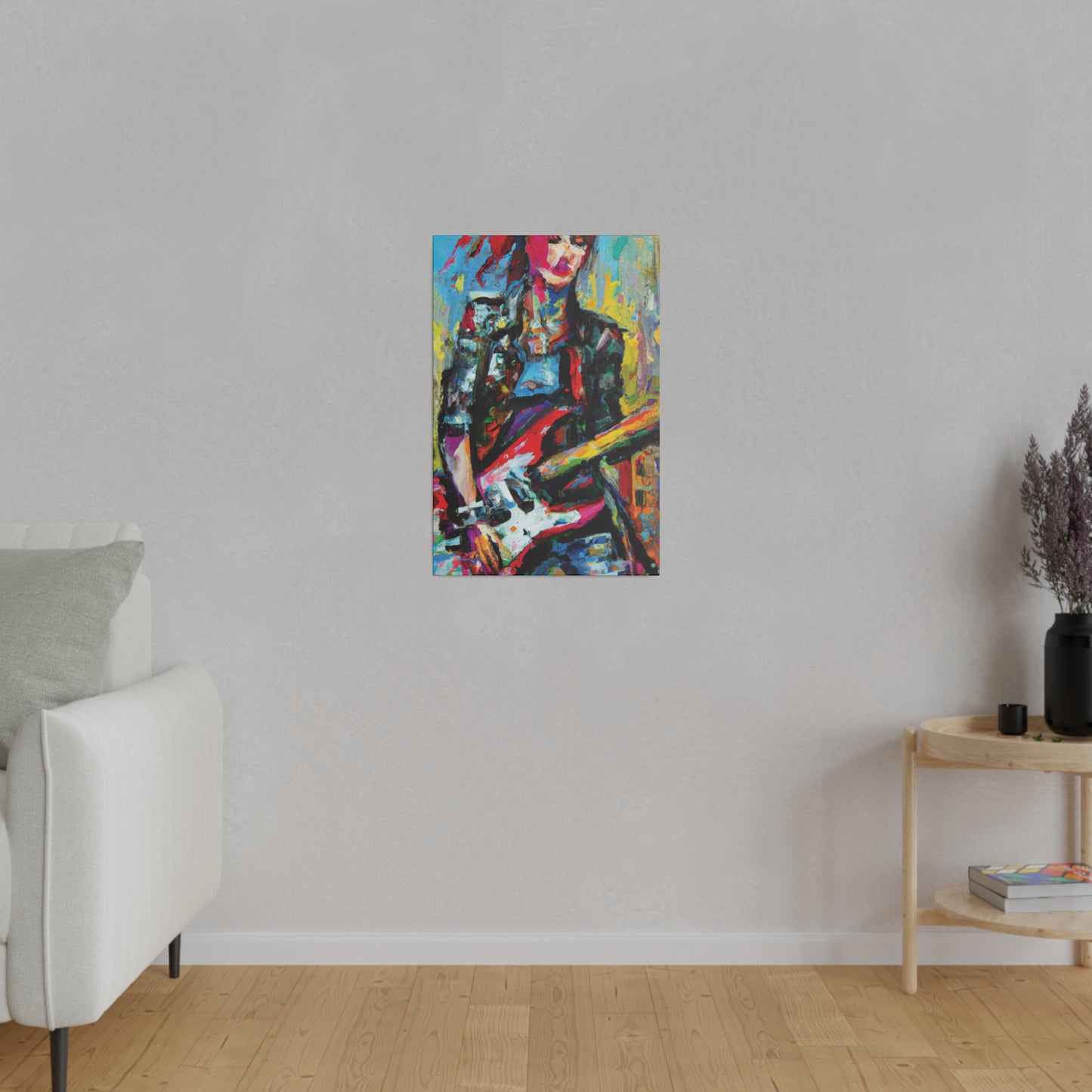 9010O - Rockstar Oil Painting Style Print | Poster | Home Decor | Wall Art | Music Art | Canvas