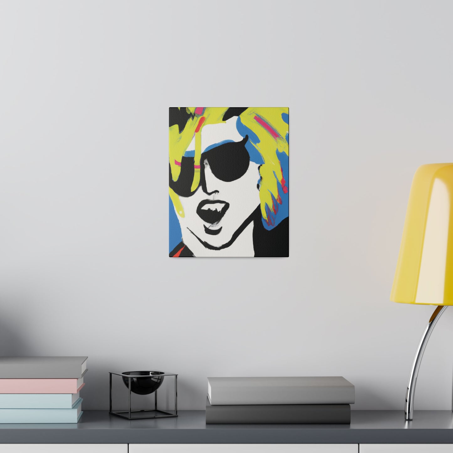 7500X - Rockstar Painting Print | Face | Abstract | Poster | Home Decor | Wall Art | Music Art | Canvas